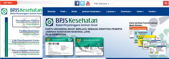 Situs BPJS Kesehatan untuk pendaftaran online