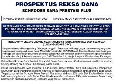 Prospektus Reksadana Saham