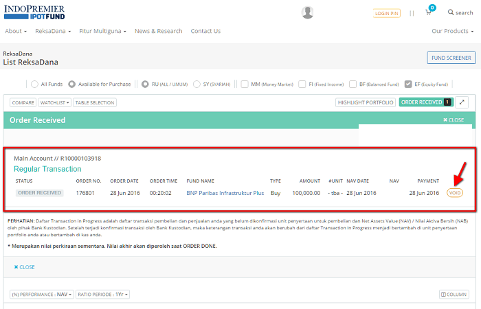 Nilai Reksadana IPOT