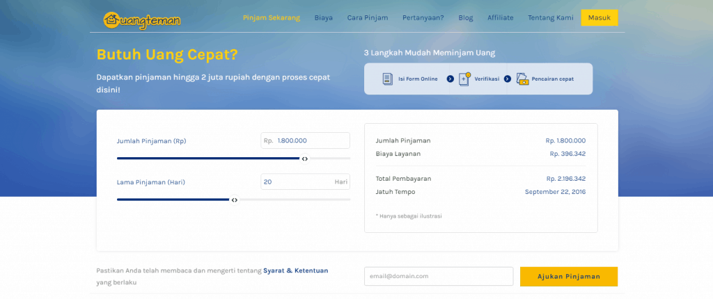 KTA Online uangteman