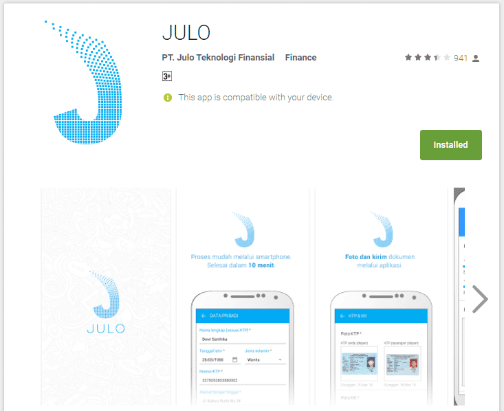 Julo Aplikasi Kredit Online.