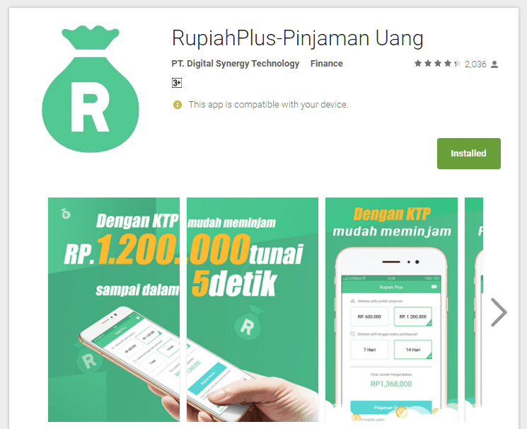 Aplikasi Pinjaman Online RupiahPlus