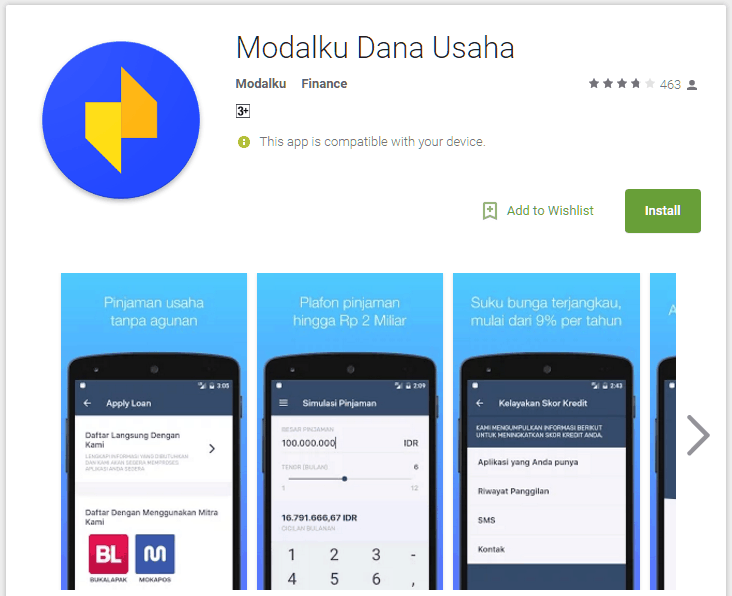 Modalku Pinjaman Usaha P2P Fintech Indonesia