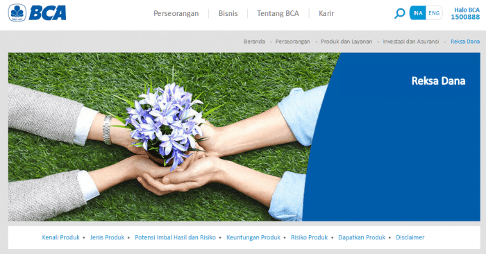 Investasi Bank BCA Jual Beli Reksadana