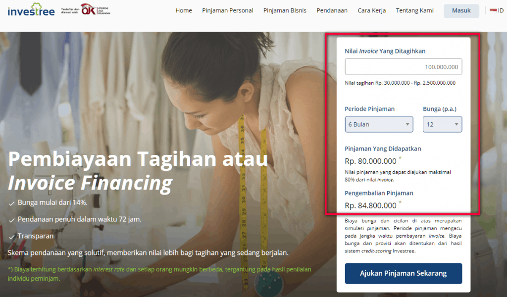 Investree Pinjaman Modal Usaha Tanpa Jaminan Online