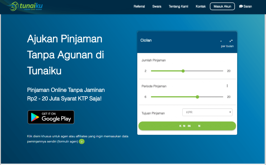 Tunaiku Pinjaman Online