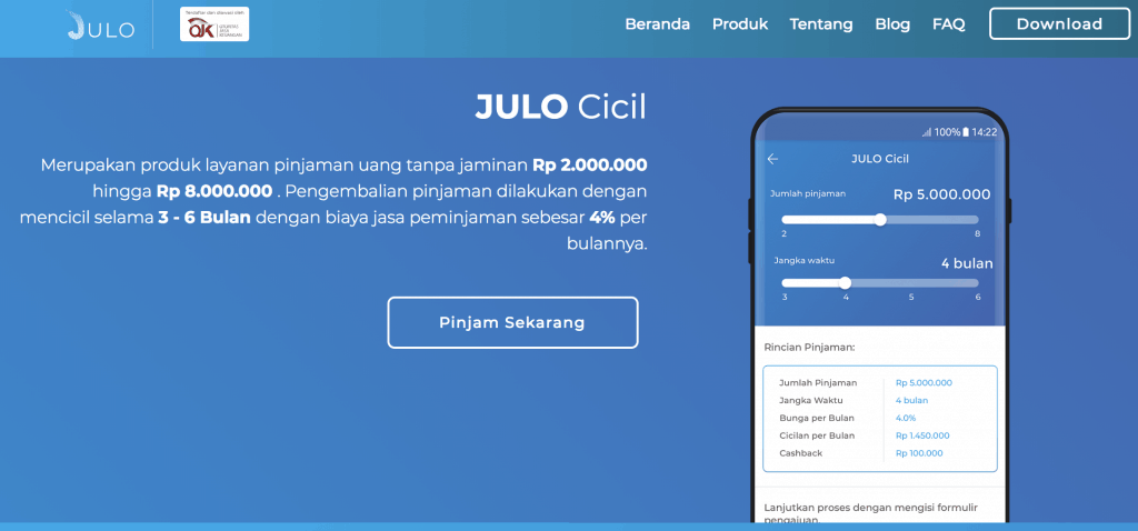 Julo Cicilan Tanpa Kartu Kredit
