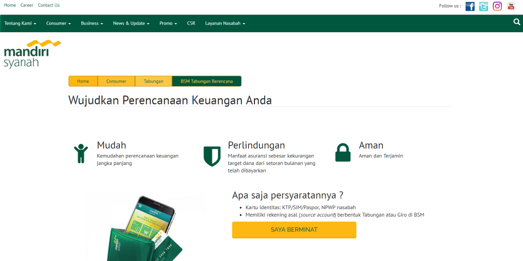 Tabungan Pendidikan Anak Syariah Bank Syariah Mandiri