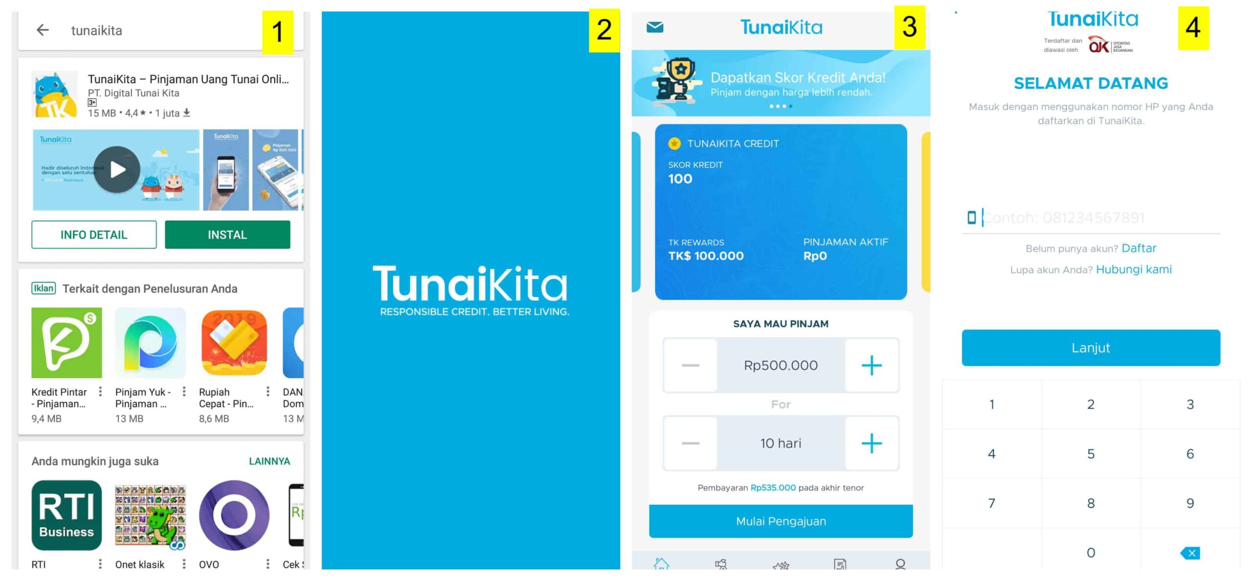 Aplikasi Pinjaman Dana Tunai TunaiKita Cepat Cair