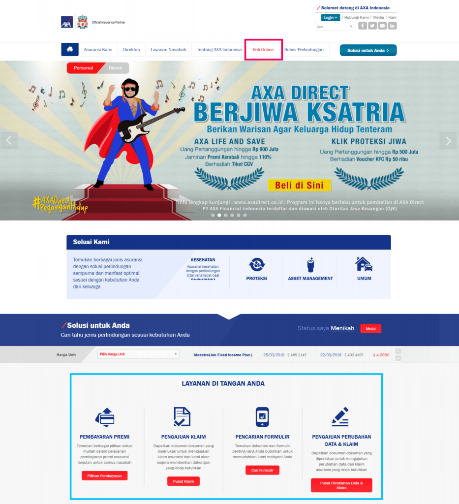 Asuransi AXA Online 2019