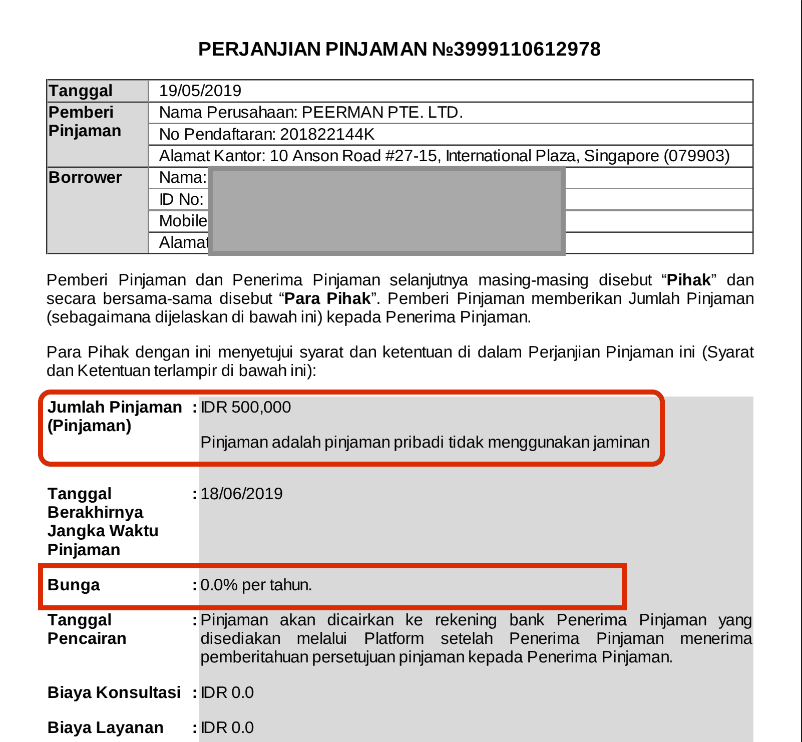 Bunga 0% Cashwagon Pinjaman Online