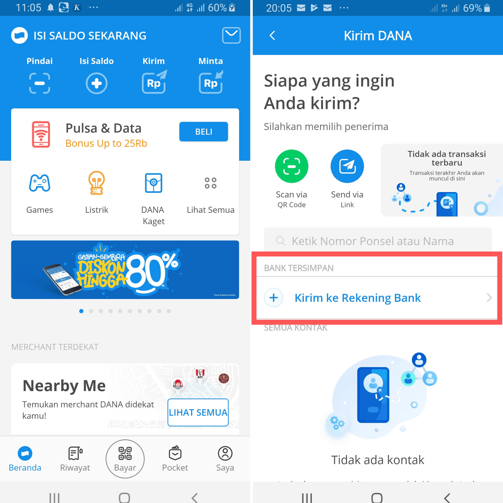 DANA EMoney Transfer Bank