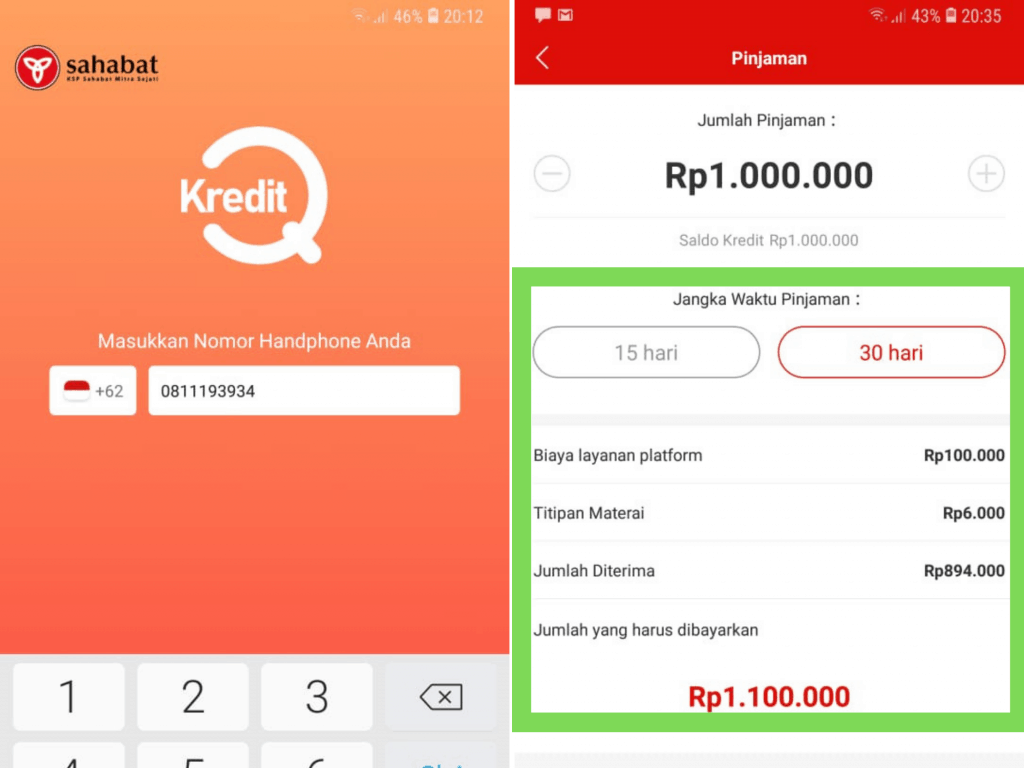 KreditQ Pinjaman Koperasi Online Dana Tunai Tanpa Jaminan