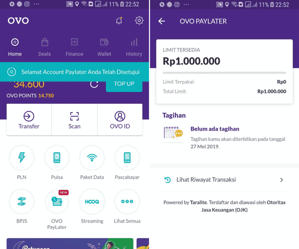 Cicilan Tanpa Kartu Kredit OVO PayLater