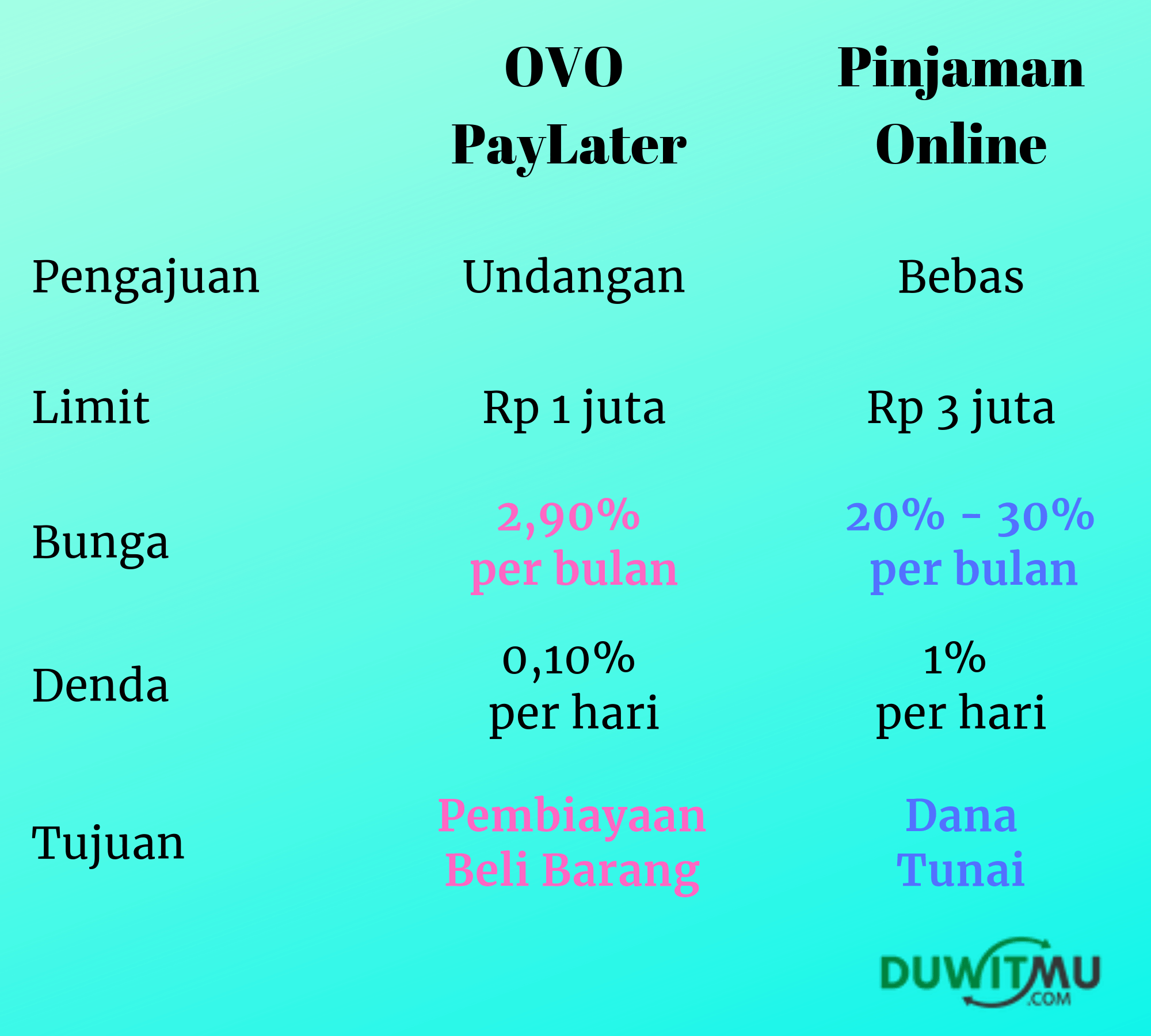 OVO PayLater vs Pinjaman Online, Siapa Terbaik