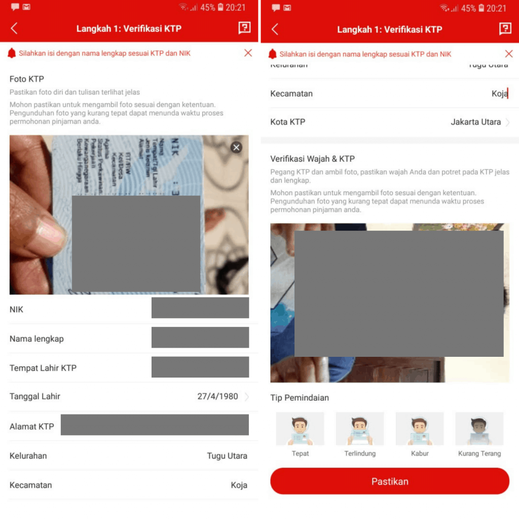 Verifikasi KTP di KSP Sahabat Mitra Sejati Online
