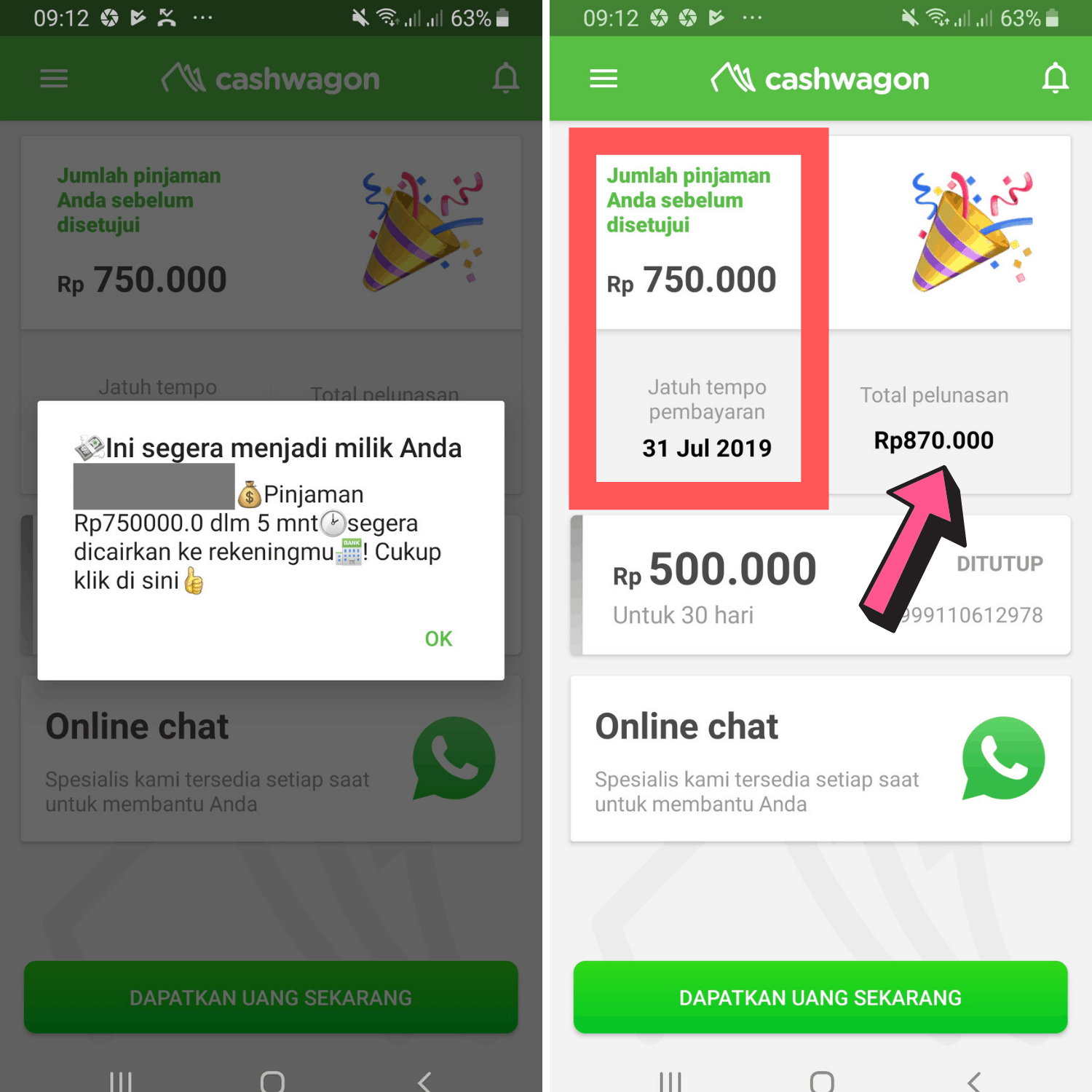 Penawaran Pinjaman Cashwagon