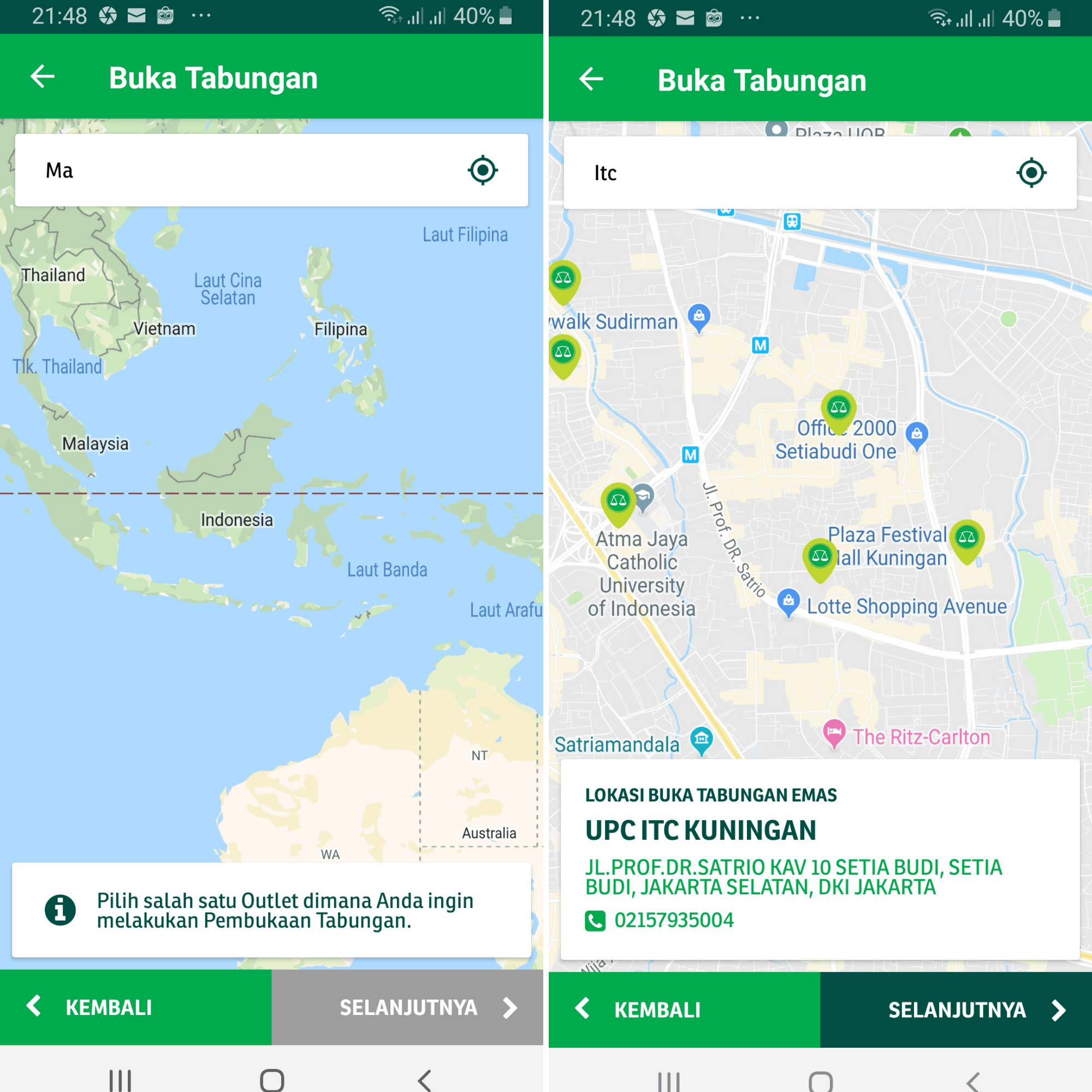 Pilih Cabang Unit Pegadaian untuk KYC Tabungan Emas