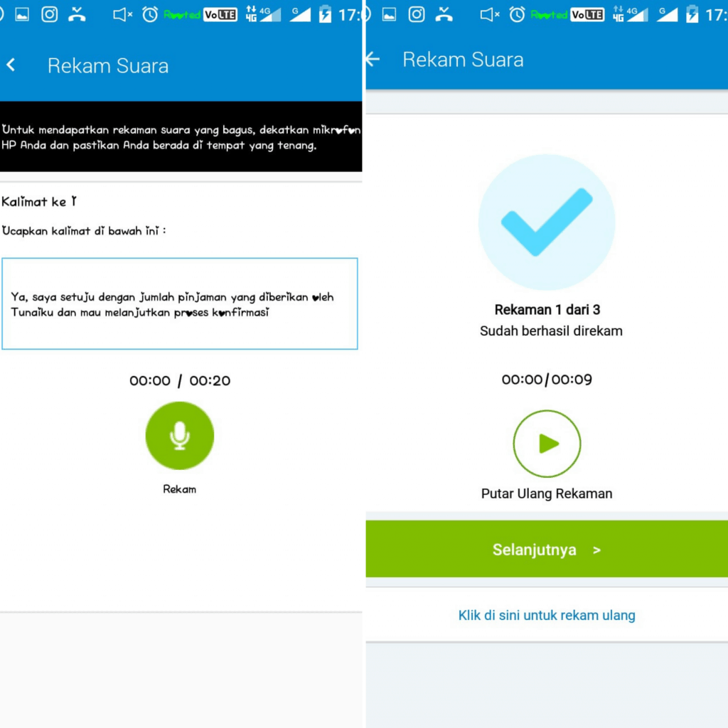 Rekam Suara Verifikasi Tunaiku
