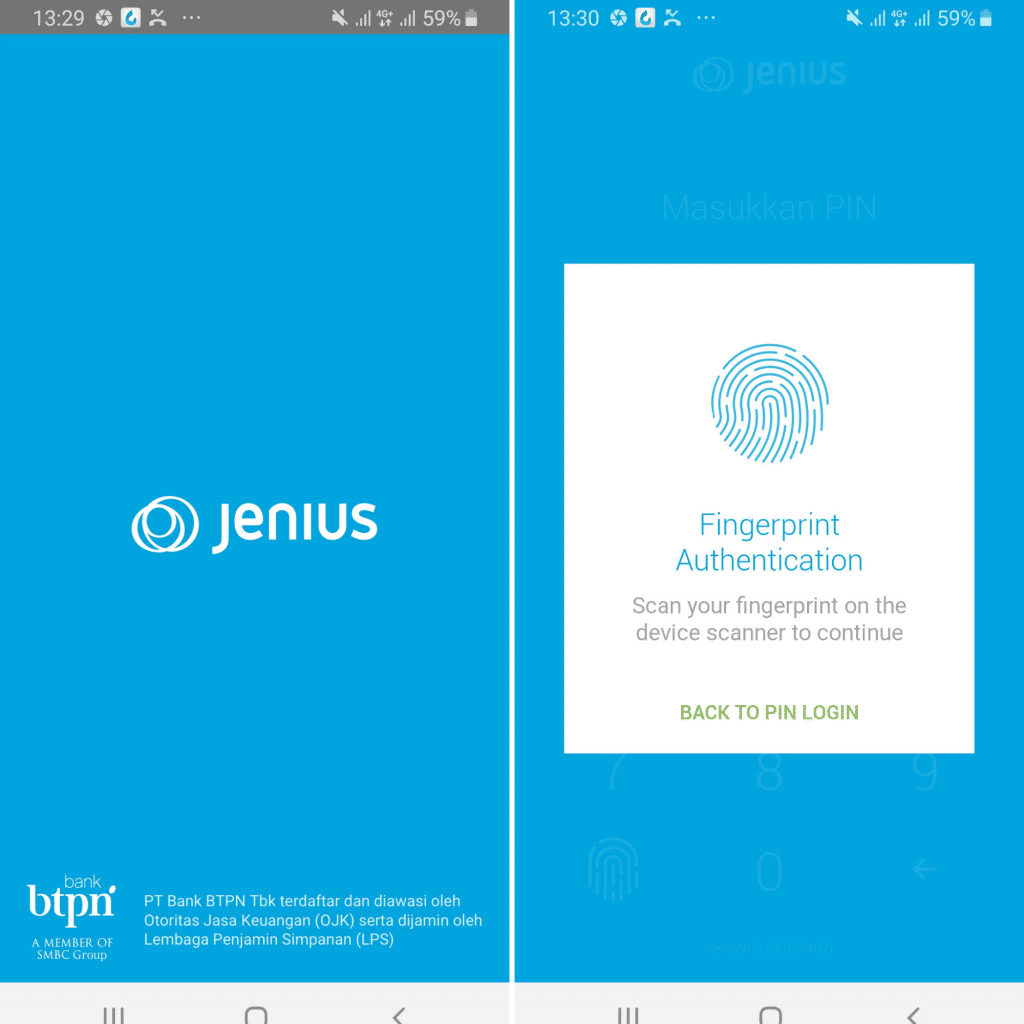 Jenius Flexi Cash Homepage