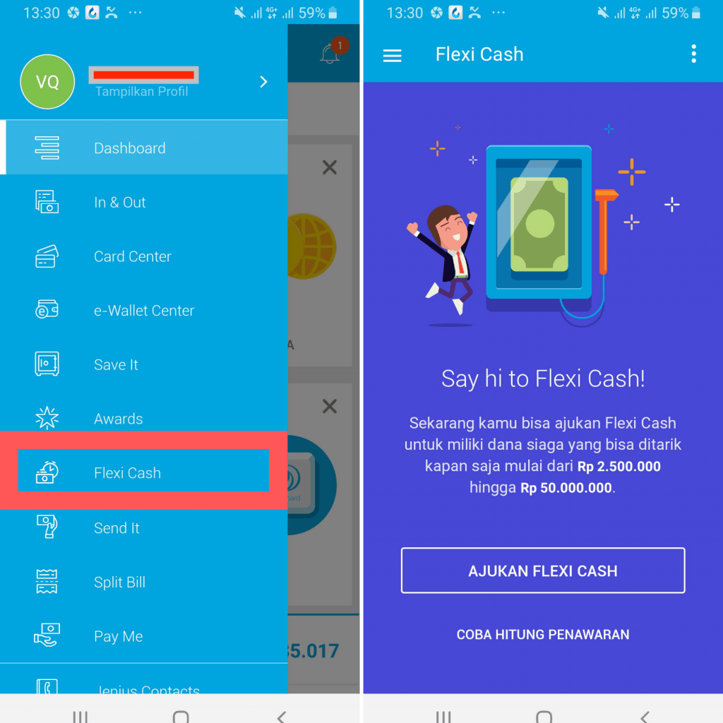 Flexi Cash Jenius Pinjol