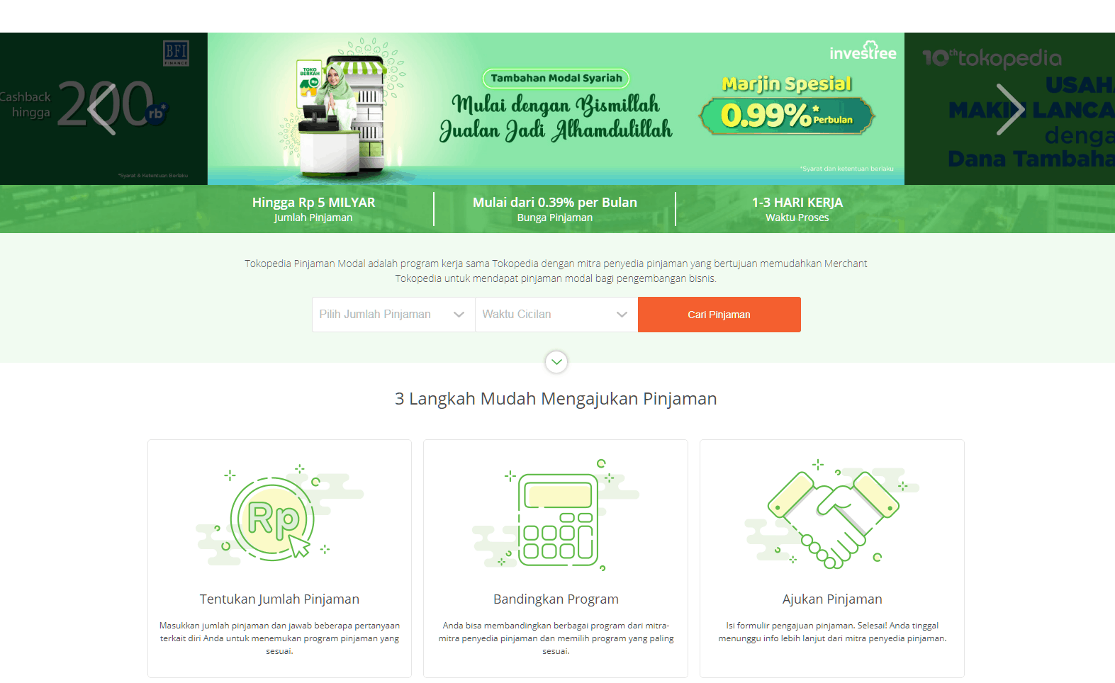 Tokopedia modal usaha tanpa jaminan
