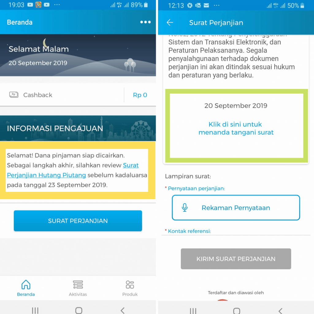 Tanda Tangan Elektronik dan Rekaman Suara Aplikasi Julo Pinjaman Online