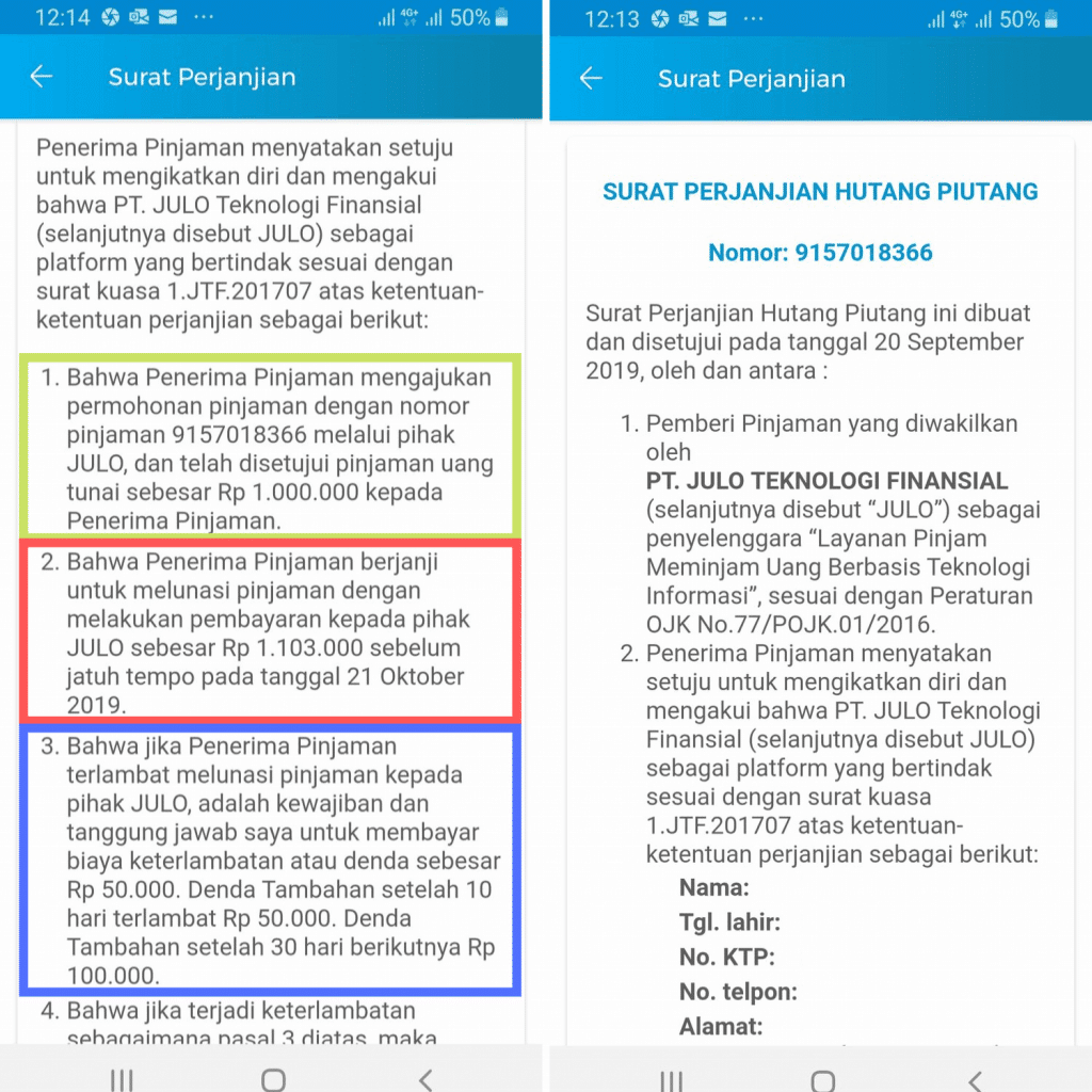 Denda Keterlambatan Pinjaman Julo