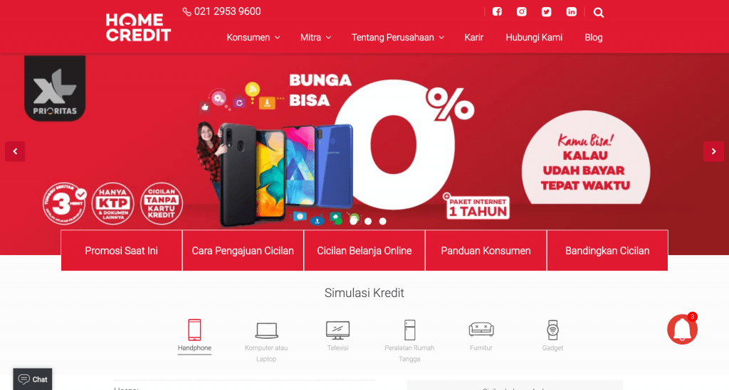 Home Credit Kredit HP Tanpa Jaminan