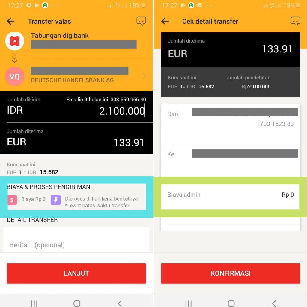 Transfer Valas Digibank DBS - Biaya Nol (Free)