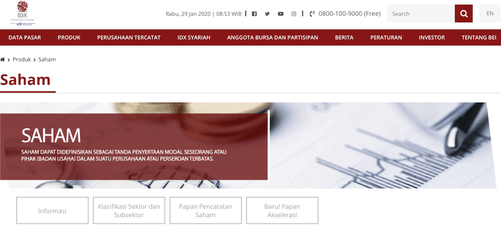 Saham Bursa Efek Indonesia