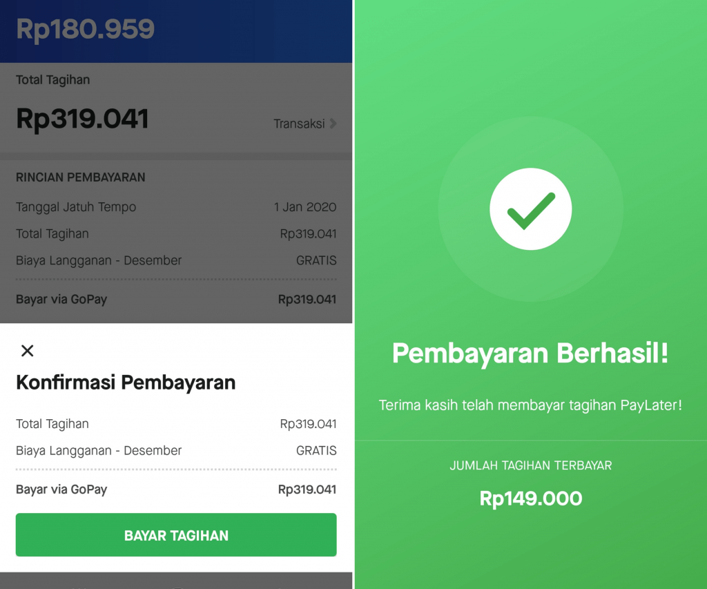 Bayar Gojek PayLater dengan Saldo GoPay