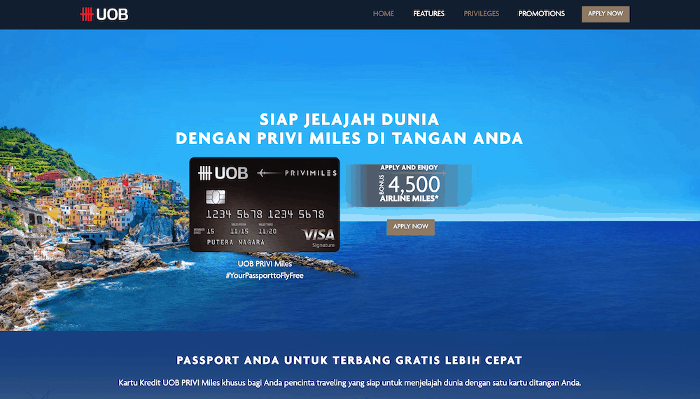 Kartu Kredit Travel UOB