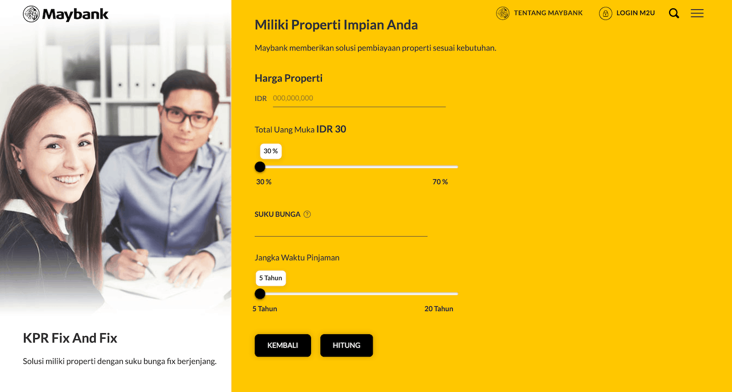 Simulasi KPR Maybank