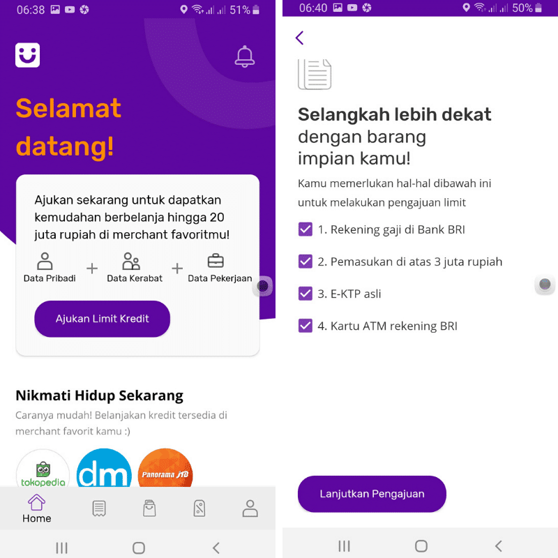 Persyaratan BRI Ceria Cicilan Tanpa Kartu Kredit