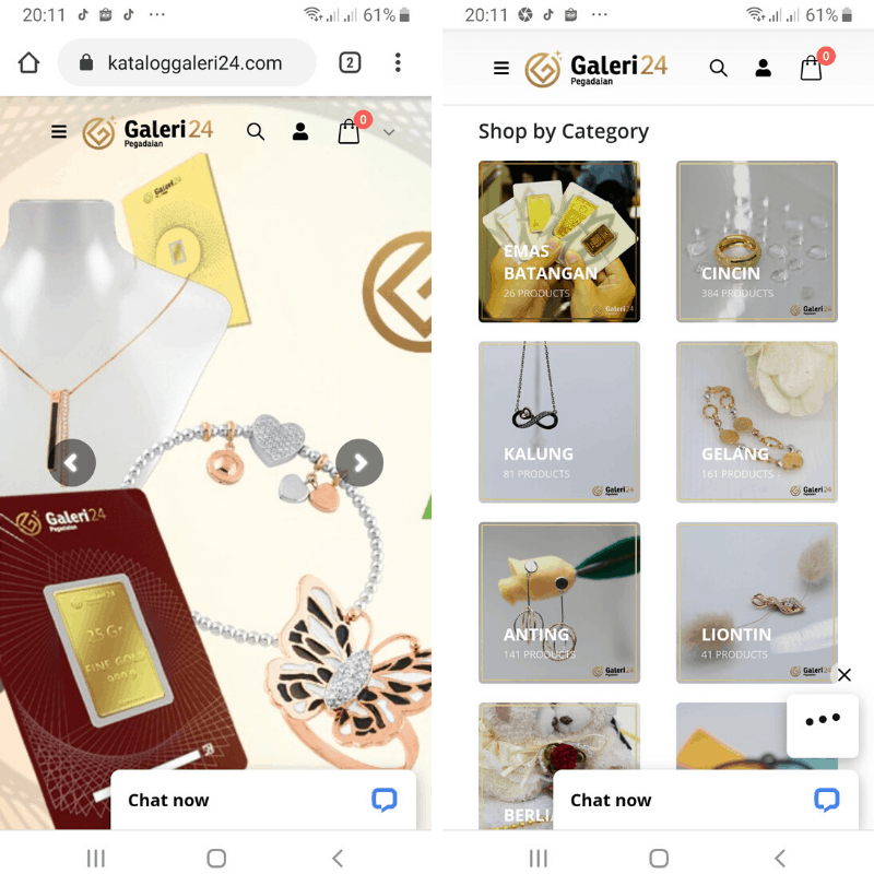 Galeri 24 Tempat Beli Emas Online