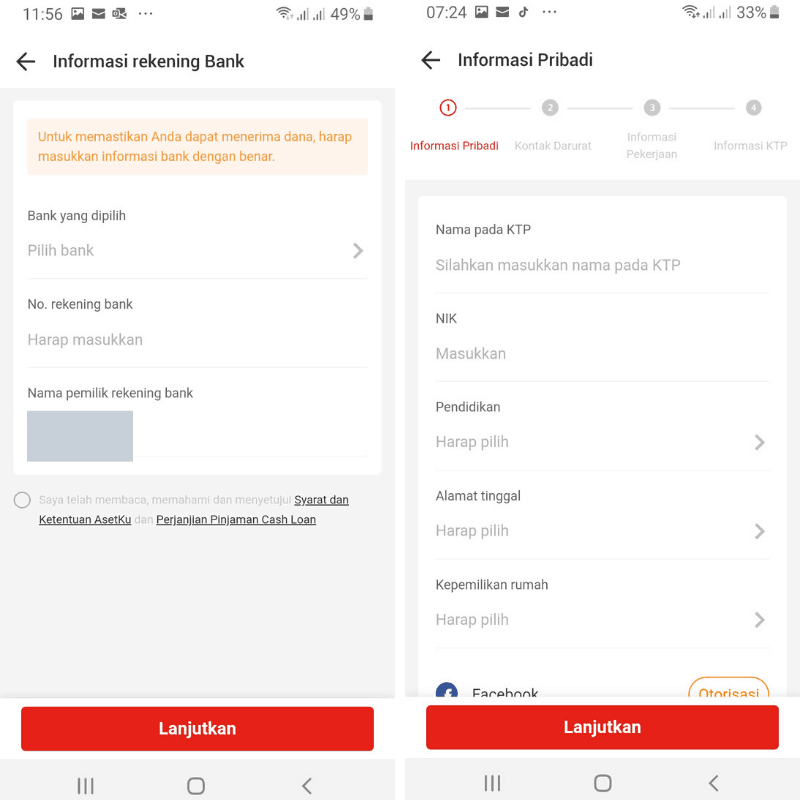 Pengajuan KTA Asetku Akulaku