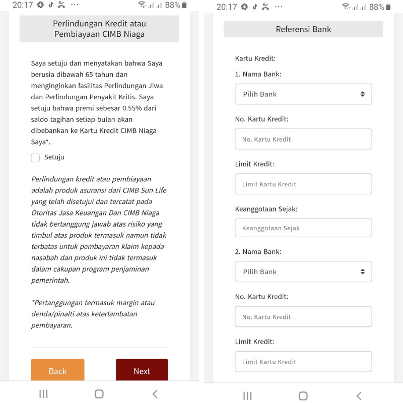 Asuransi dan Referensi Kartu Kredit Lain Apply Kartu Kredit Cimb Niaga