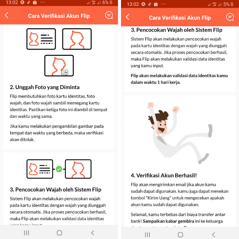 Proses Verifikasi Akun Flip