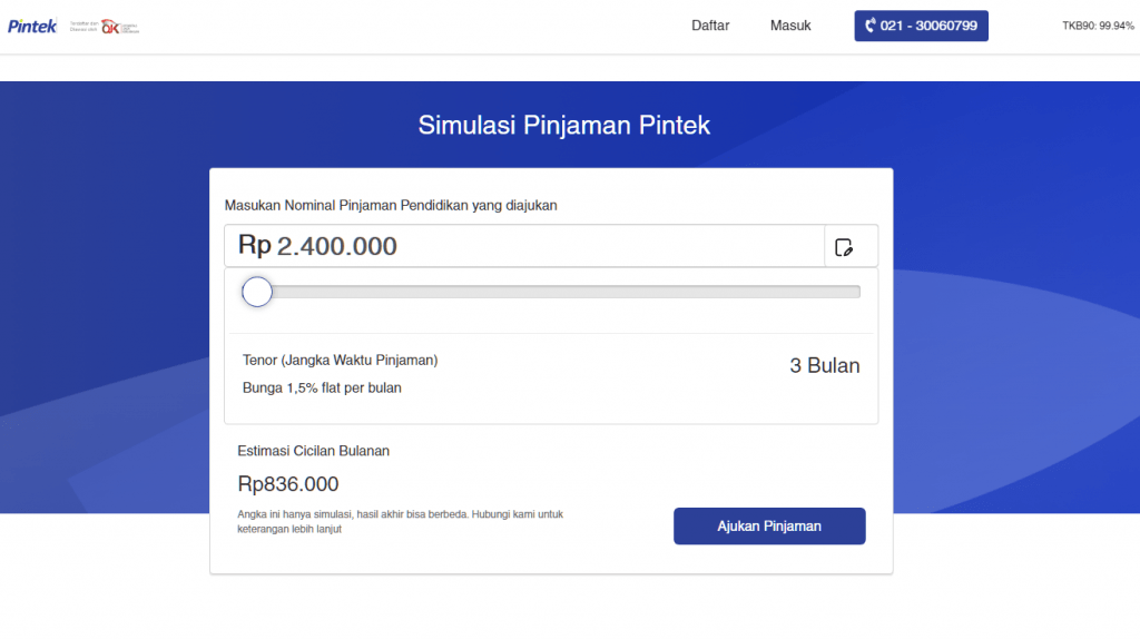 Pinjaman Pendidikan Pintek