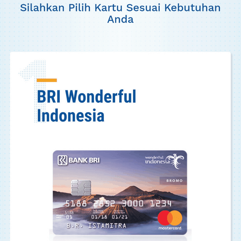 Cara apply kartu kredit BRI