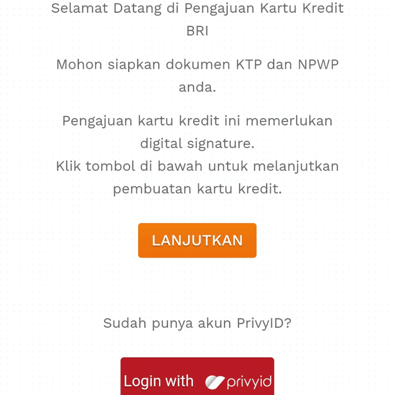 Cara apply kartu kredit BRI