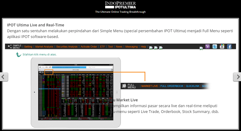 IndoPremier Sekuritas IPOT Ultima Transaksi Saham
