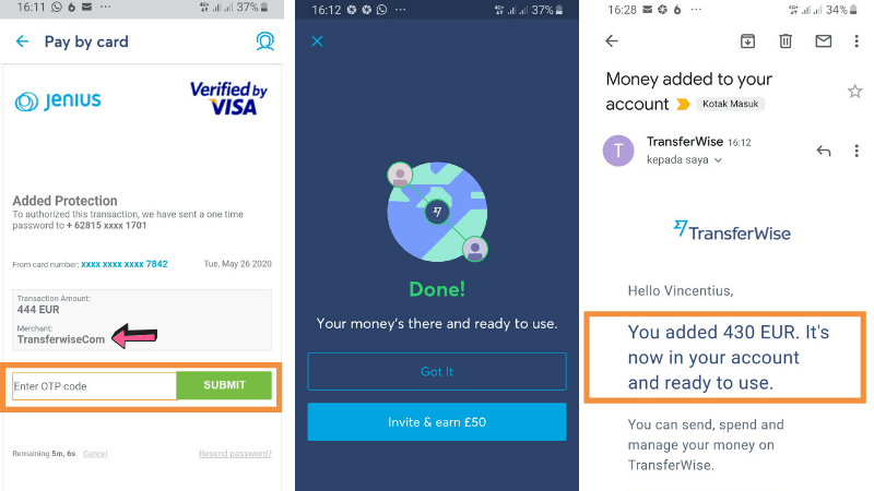 Bayar Jenius Debit Visa Card