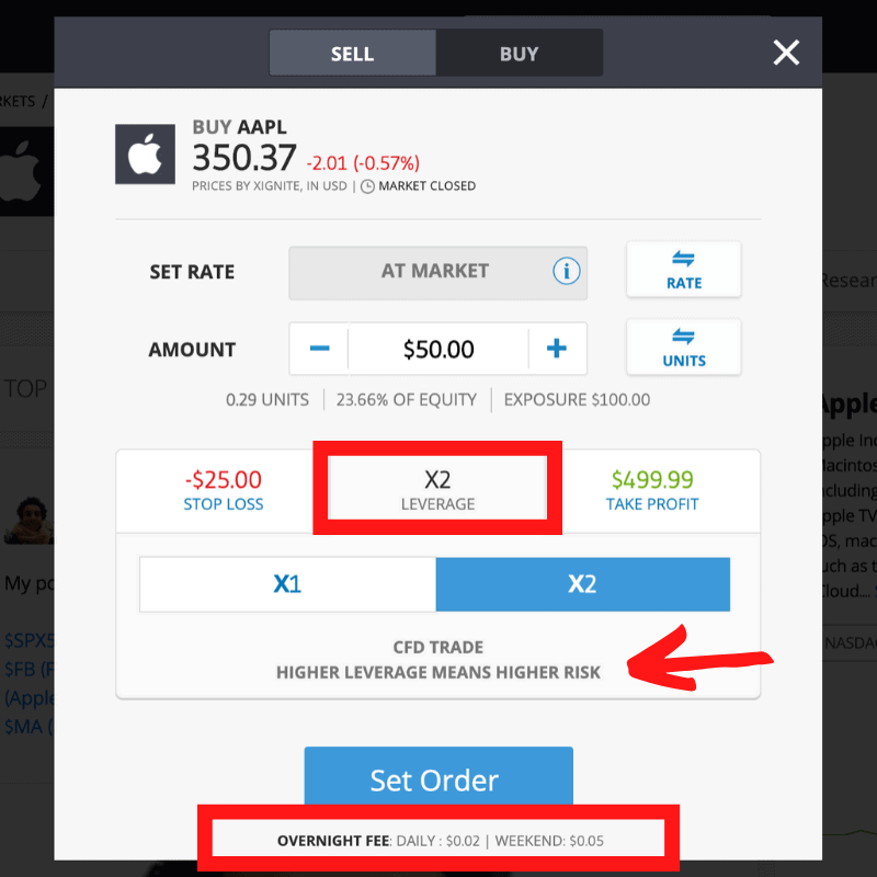 Aplikasi Saham eToro