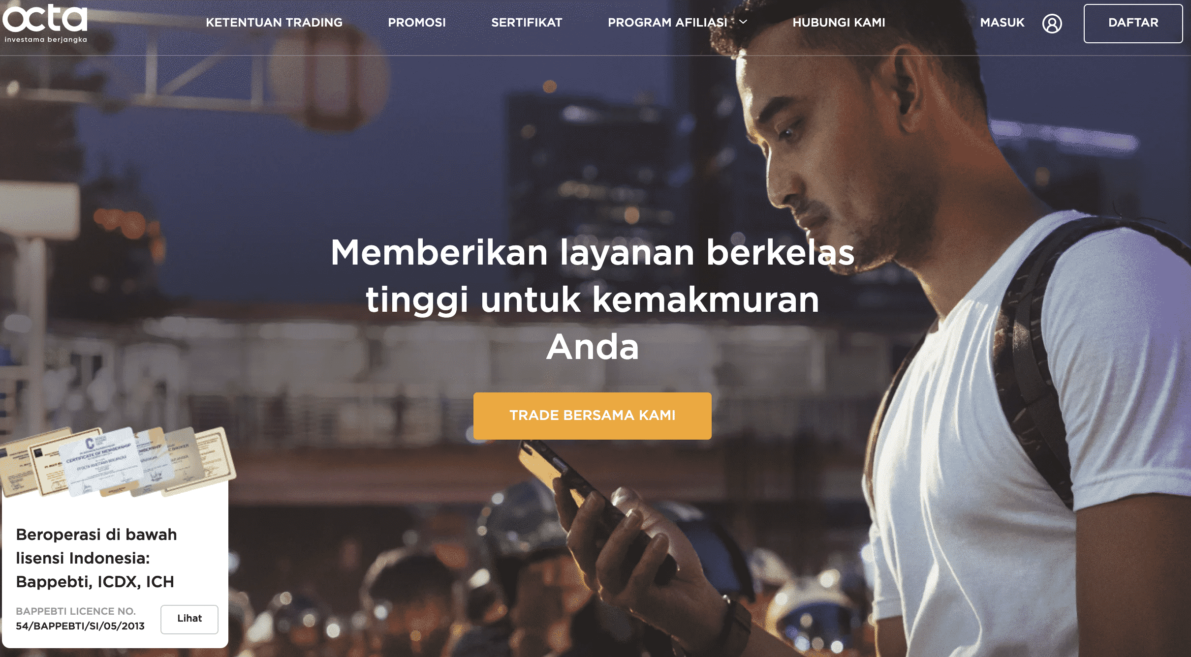Octa Broker Forex Indonesia