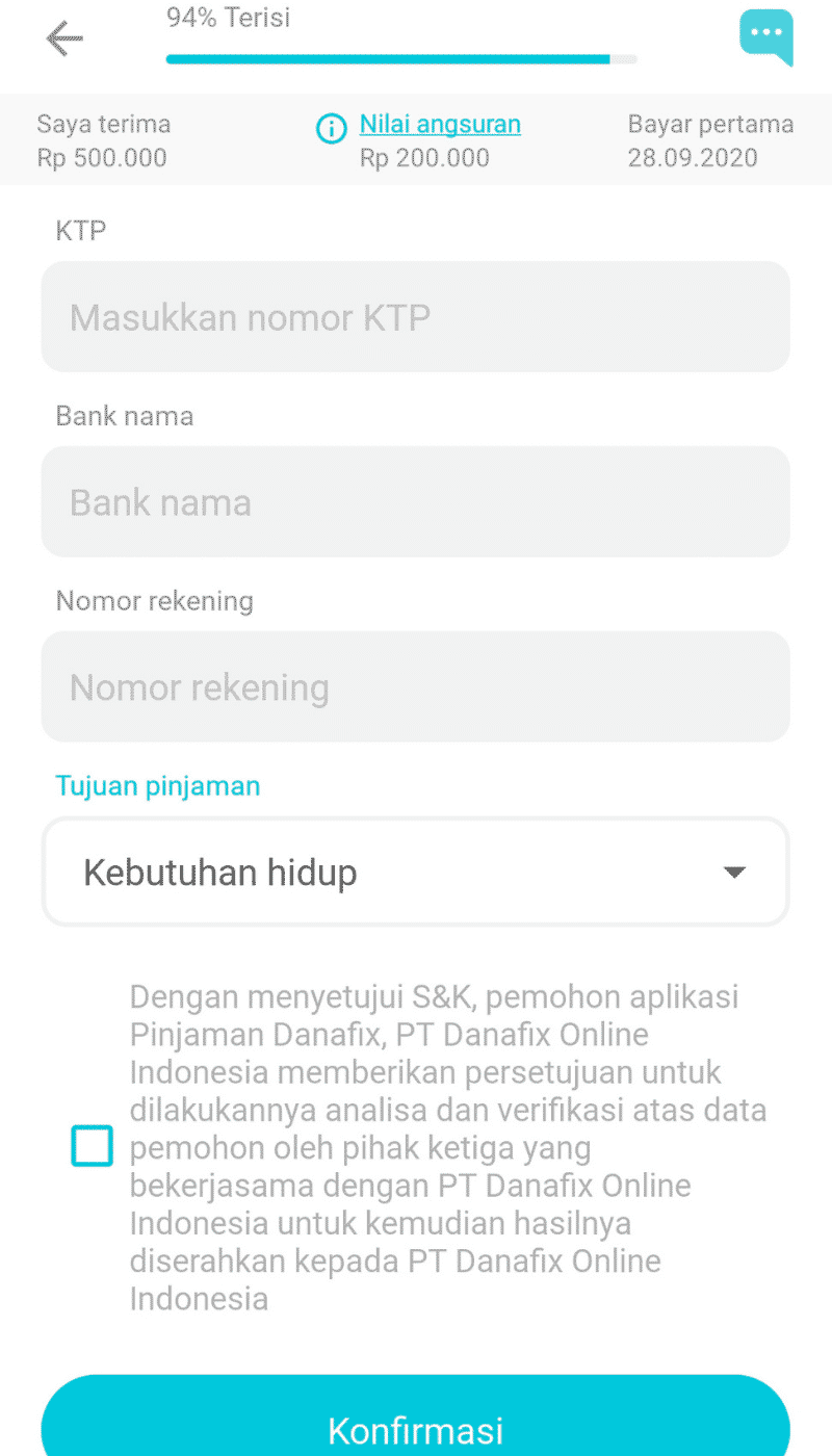 Danafix Aplikasi Pinjol