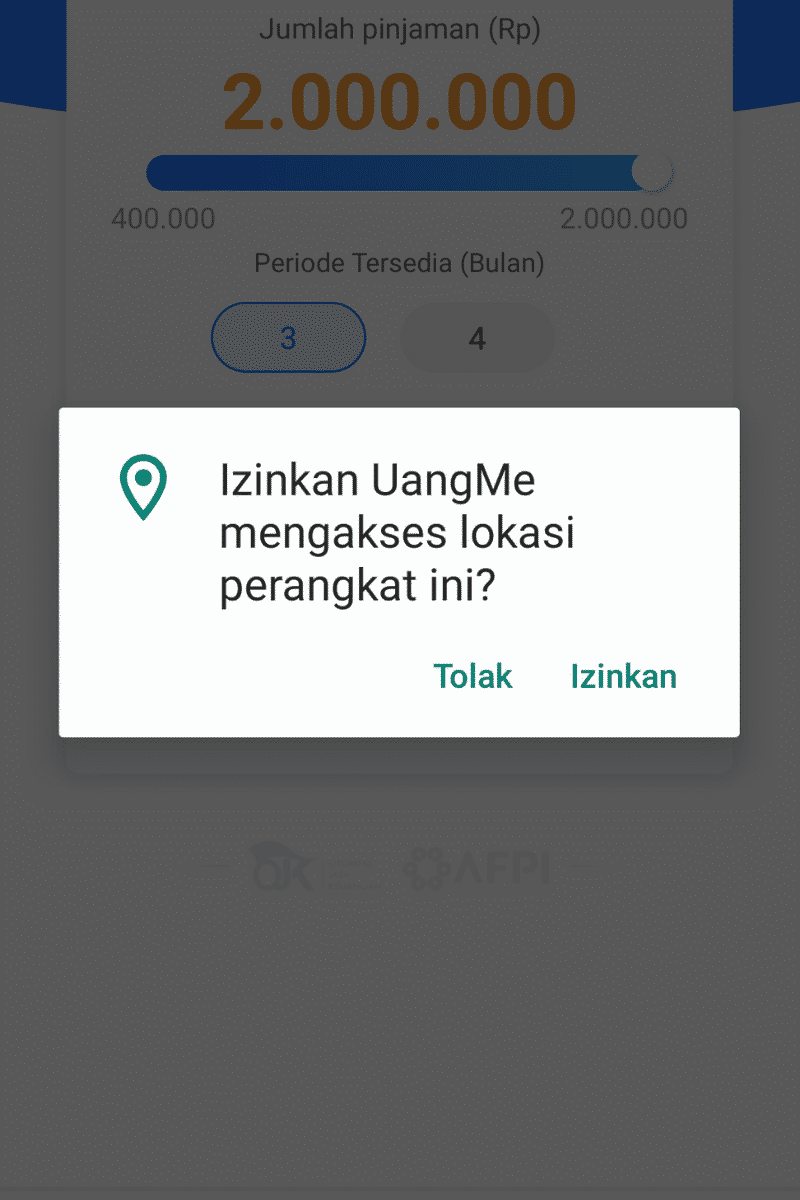 Aplikasi Pinjaman UangMe