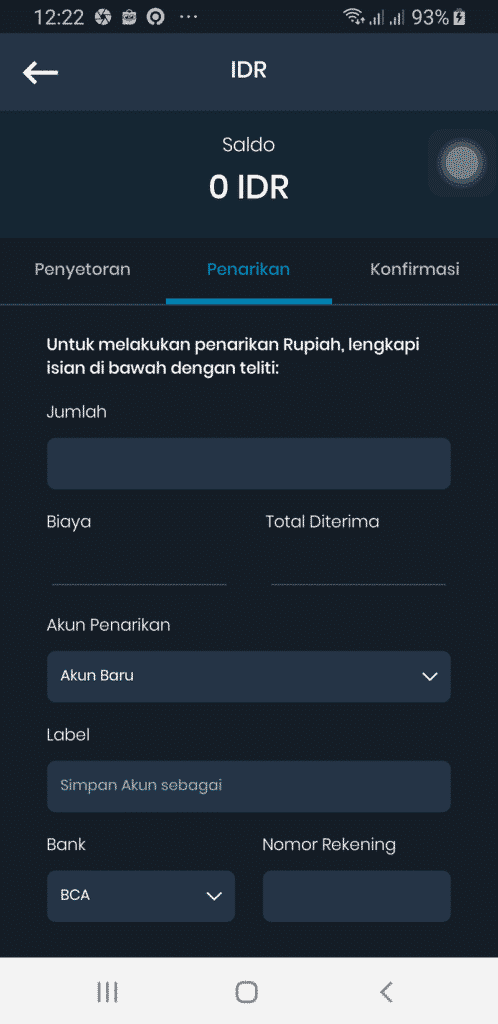 Withdraw Uang Indodax Jual Beli Trading Investasi Bitcoin Crypto