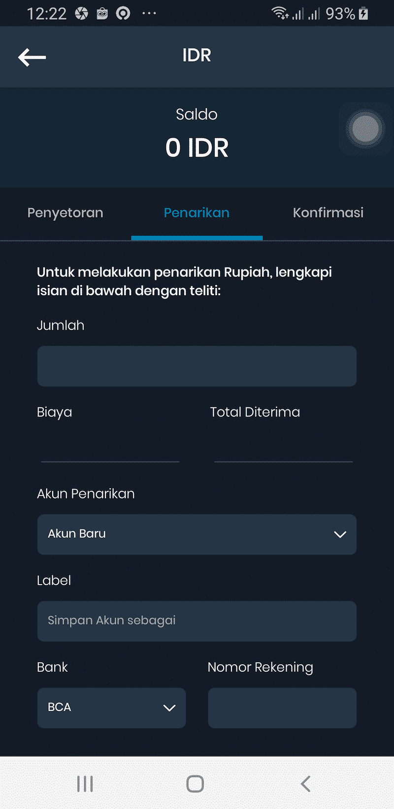 Withdraw Uang Indodax Jual Beli Trading Investasi Bitcoin Crypto